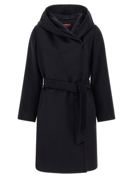 Max Mara Blauer Wollmantel