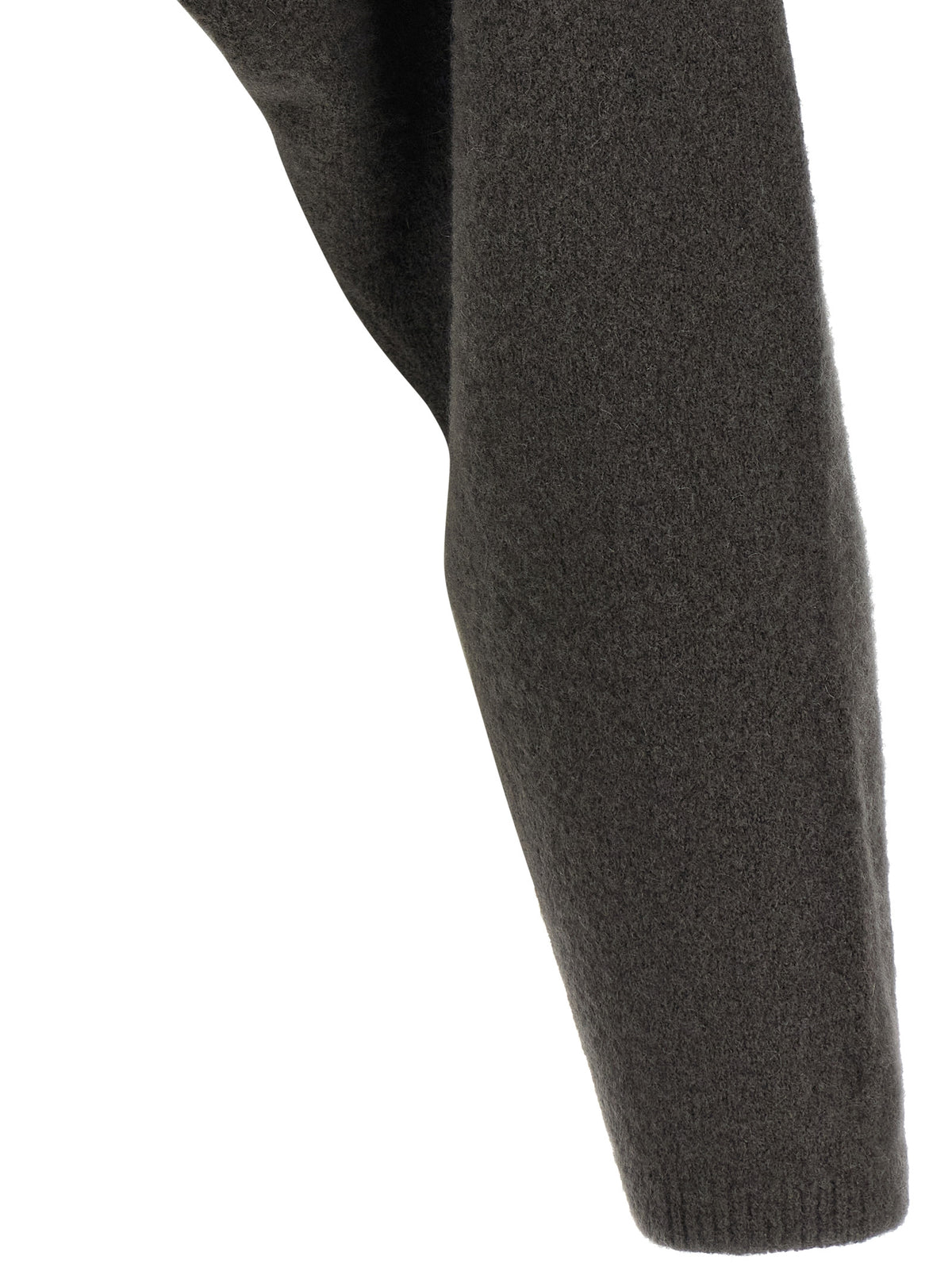 Rick Owens Grauer Kaschmir-Kapuzenpullover