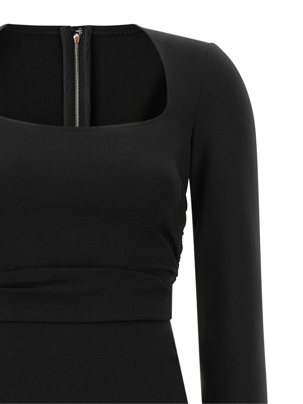 Dolce & Gabbana Schwarzes Midikleid aus Viskose