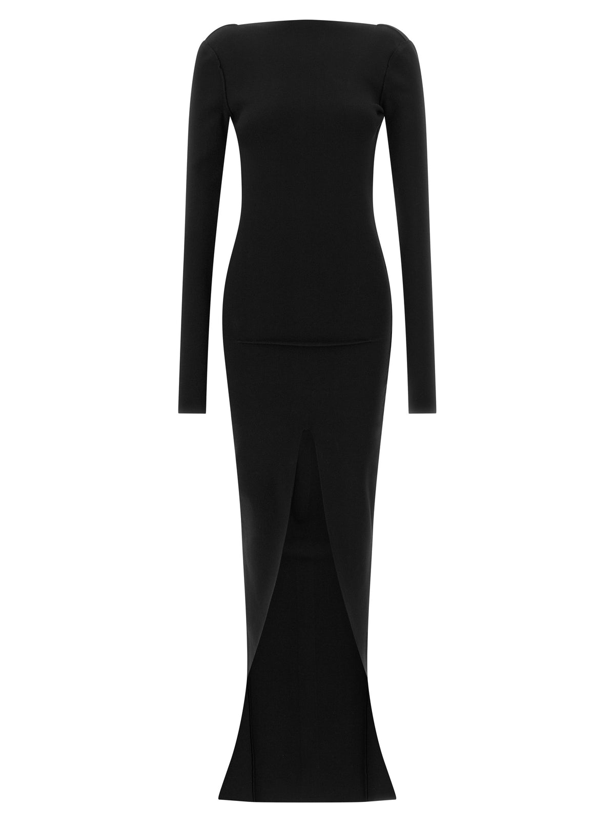 Rick Owens Schwarzes Viskose-Maxikleid