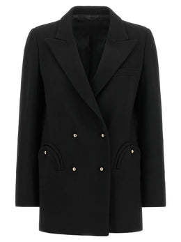 Blazé Milano Schwarzer Blazer aus reiner Schurwolle