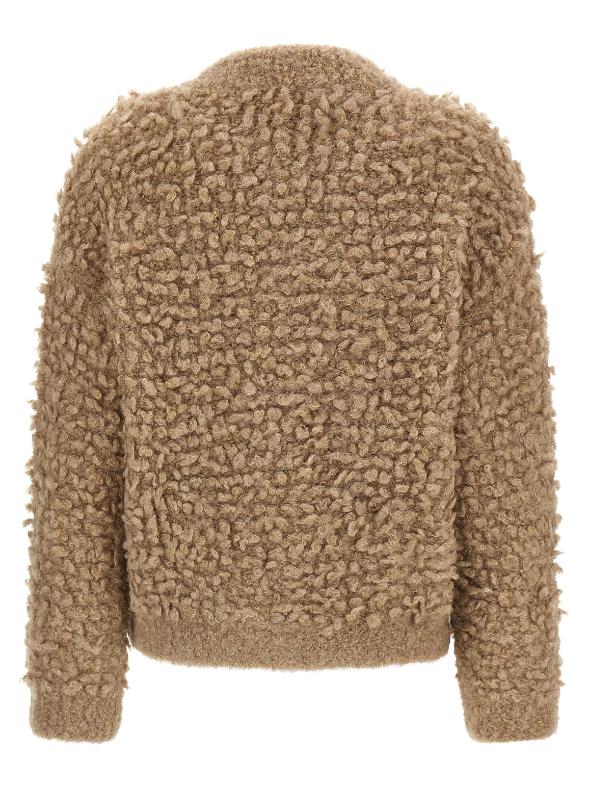 Peserico Beige Woll-Bomberjacke