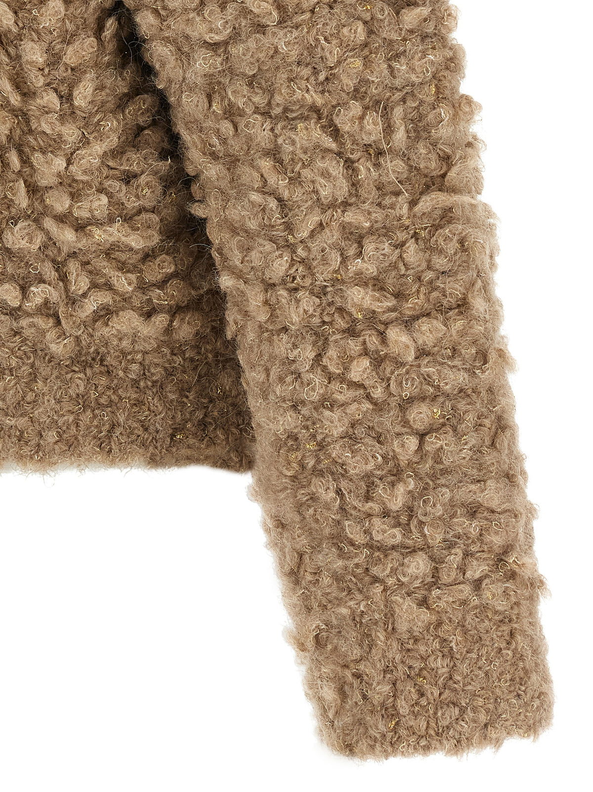 Peserico Beige Woll-Bomberjacke