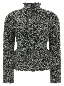 Alberta Ferretti Weißer Blazer aus reiner Schurwolle