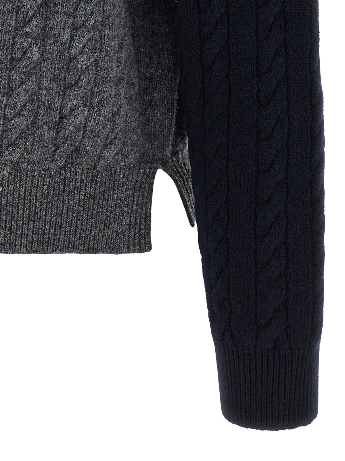 Ferragamo Mehrfarbige Strickjacke aus reiner Schurwolle