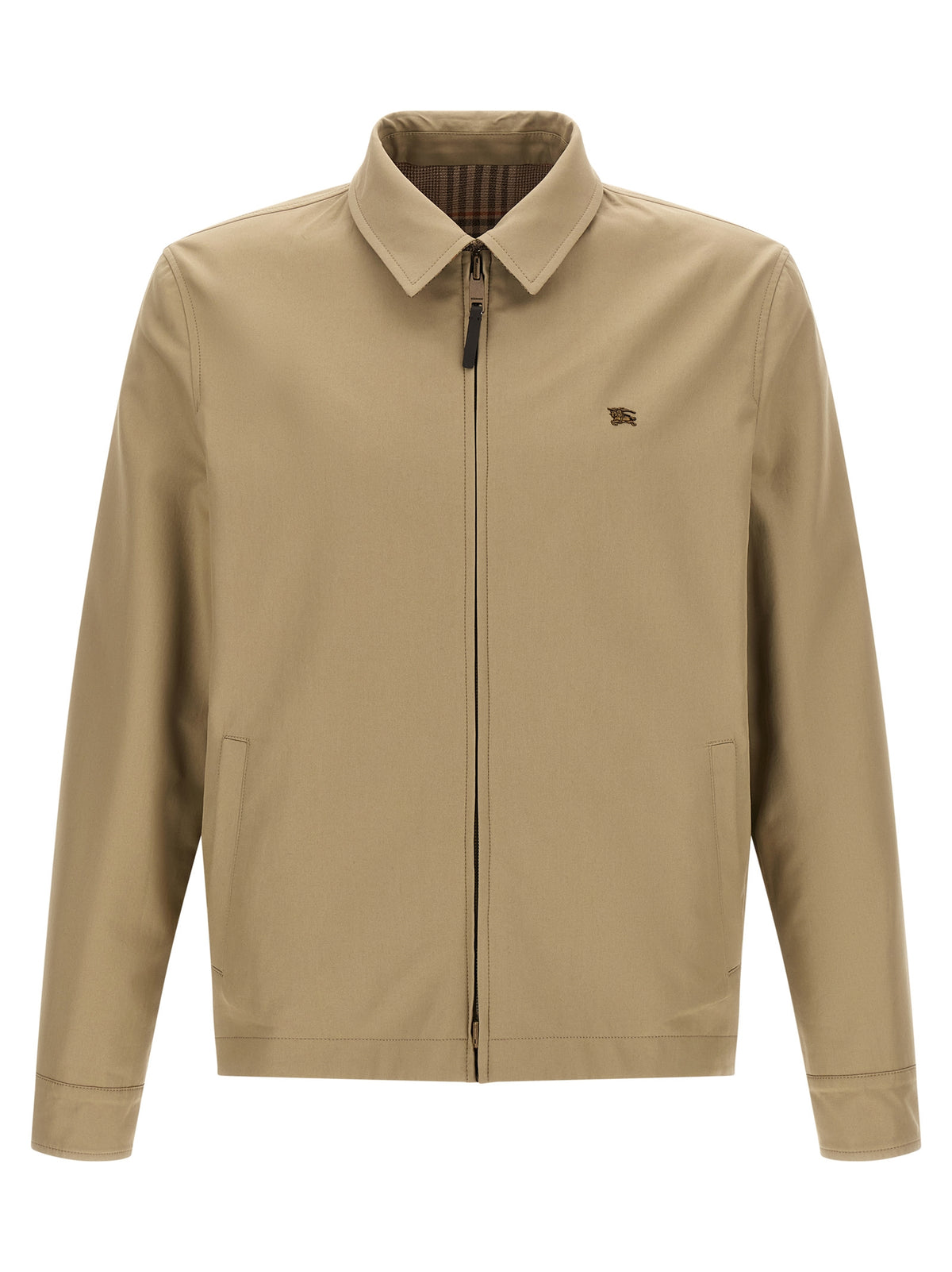 Burberry Beige Wollmantel Lang