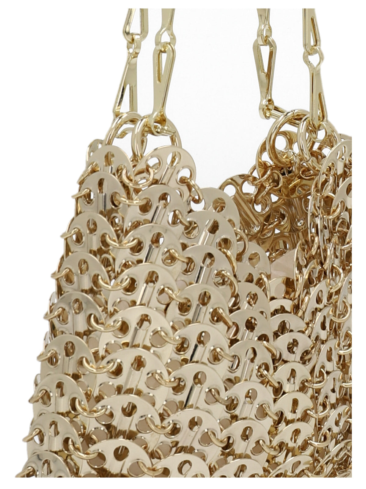 Paco Rabanne Gold Messing Schultertasche