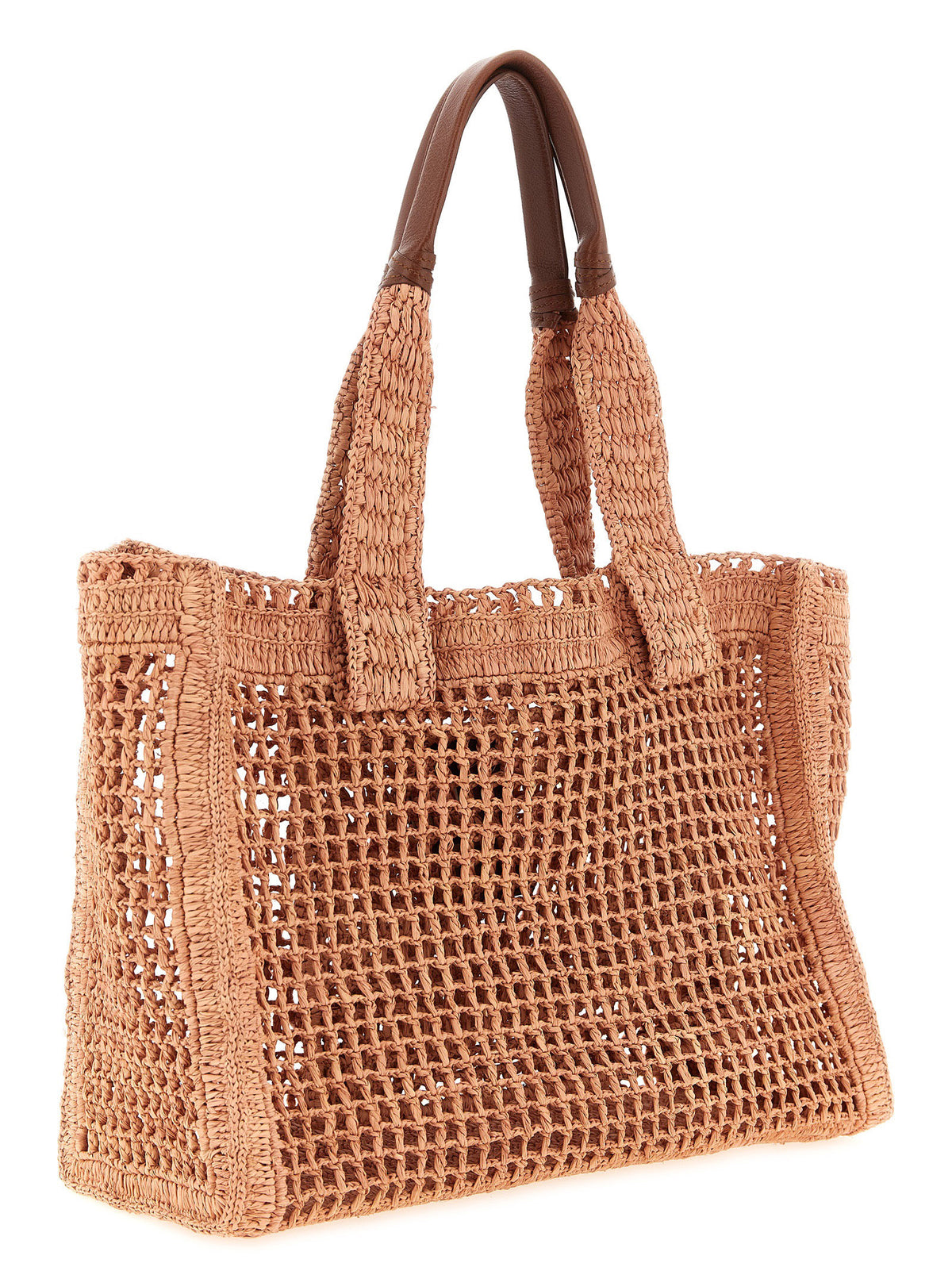 Chloé Mehrfarbige Raffia-Tragetasche