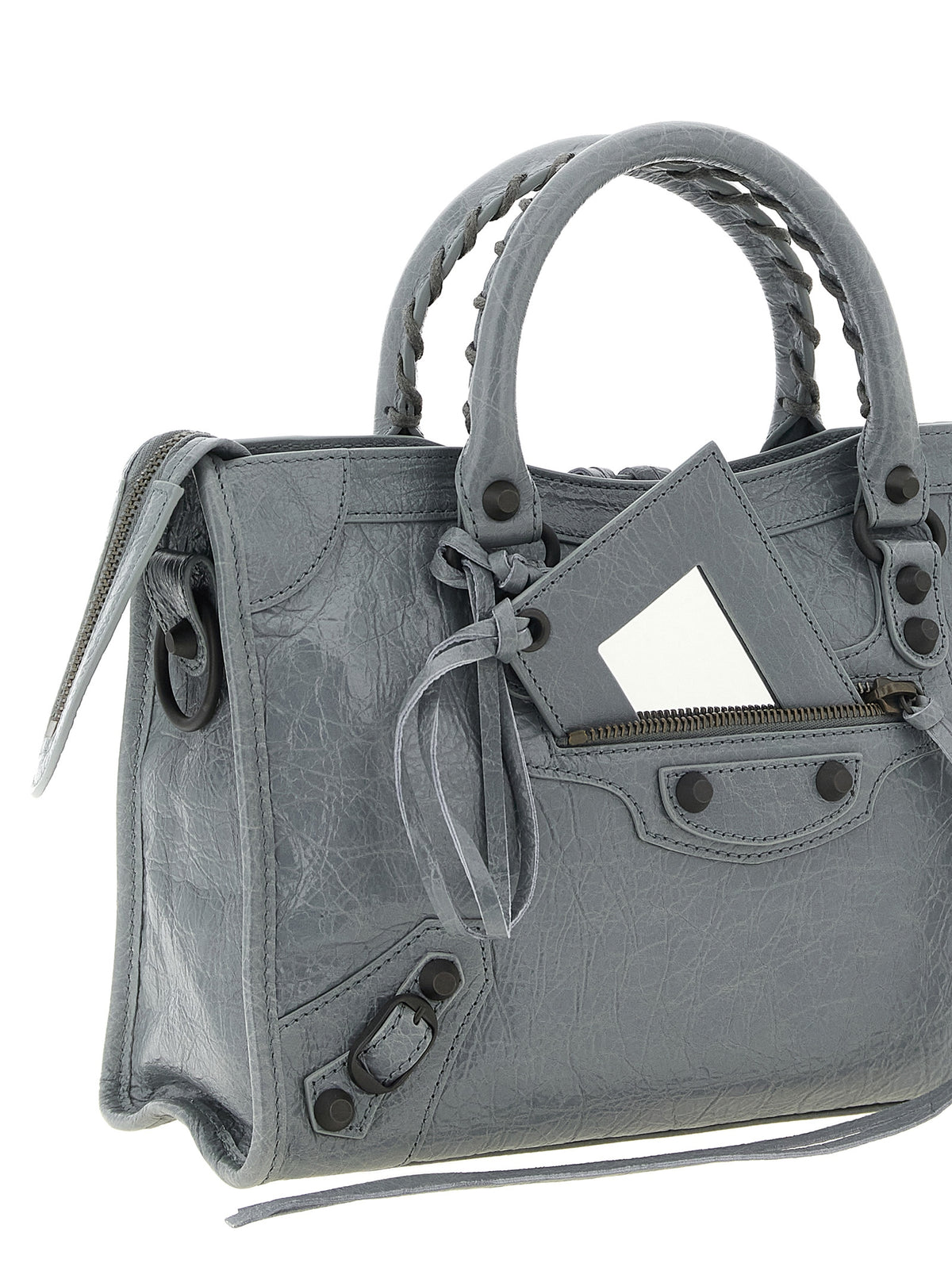Balenciaga Graue Lammleder-Handtasche
