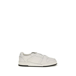 Fendi Weiße Kalbsleder Bos Taurus Athletic Sneaker