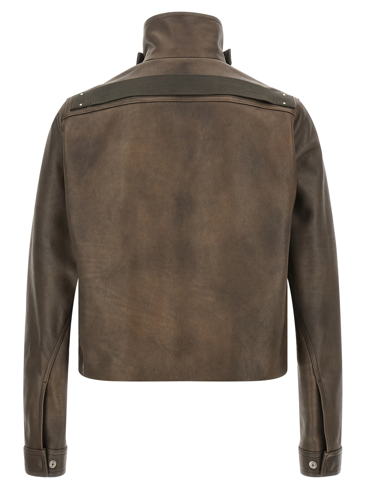 Rick Owens Braune Kalbslederjacke
