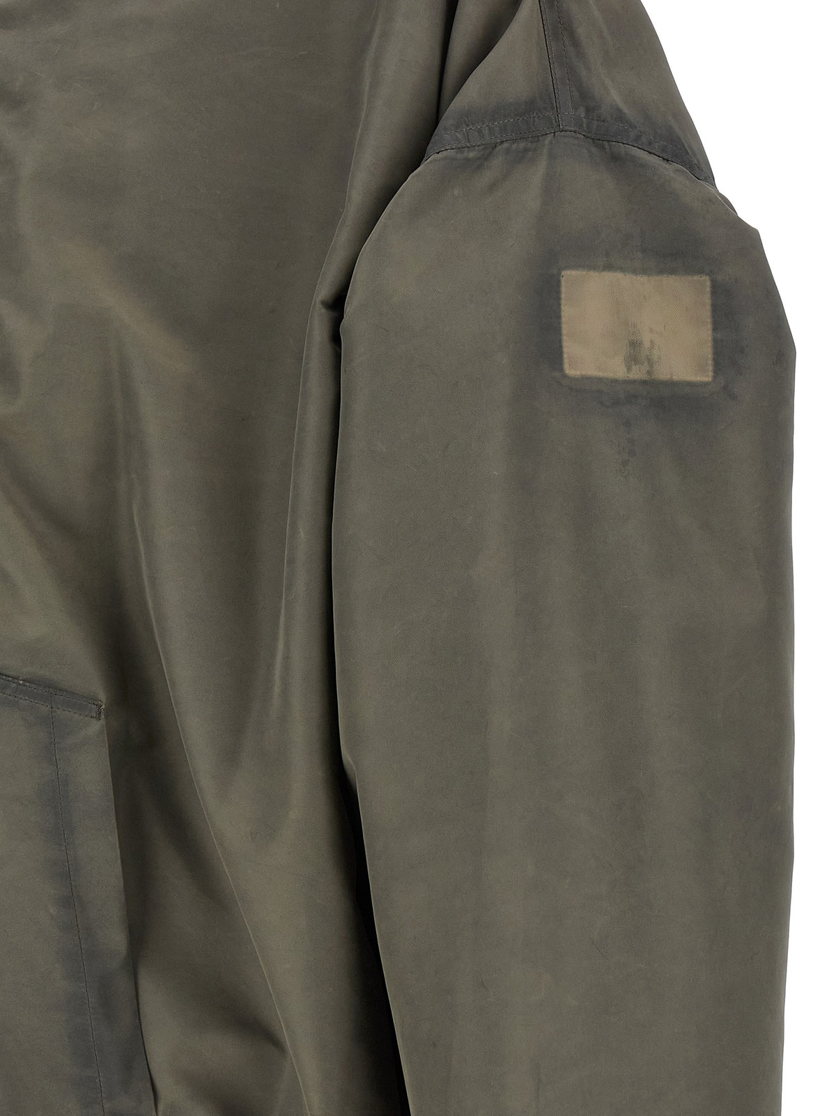 Rick Owens Graue Jacke aus Nylon