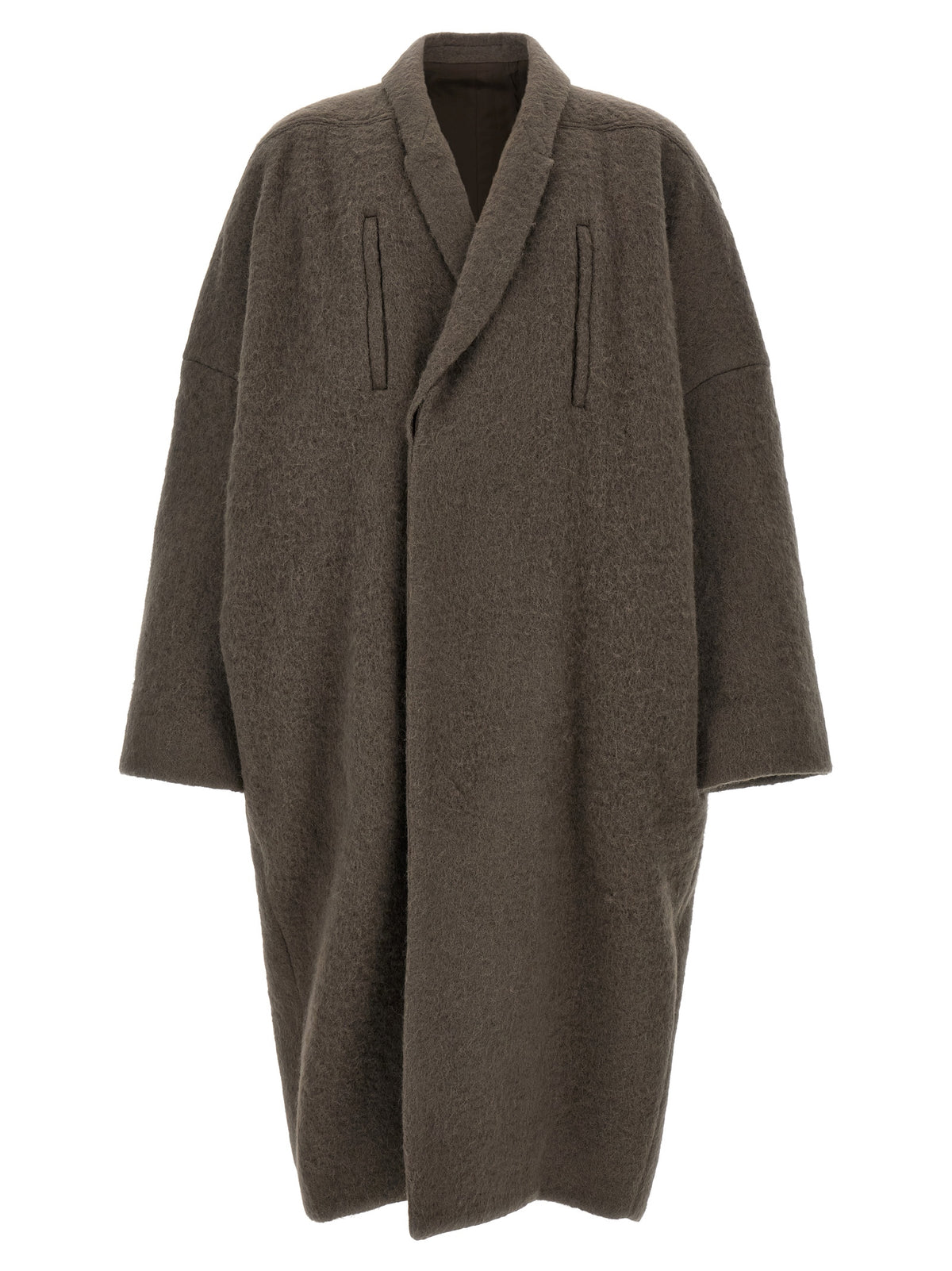 Rick Owens Grauer Marabou-Mantel