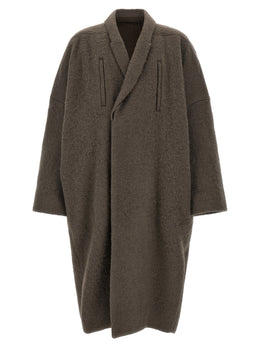Rick Owens Grauer Marabou-Mantel