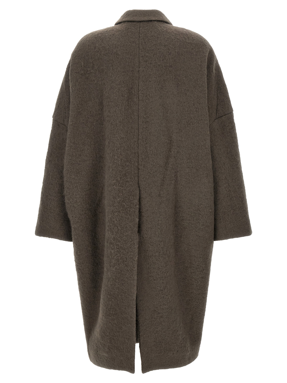 Rick Owens Grauer Marabou-Mantel