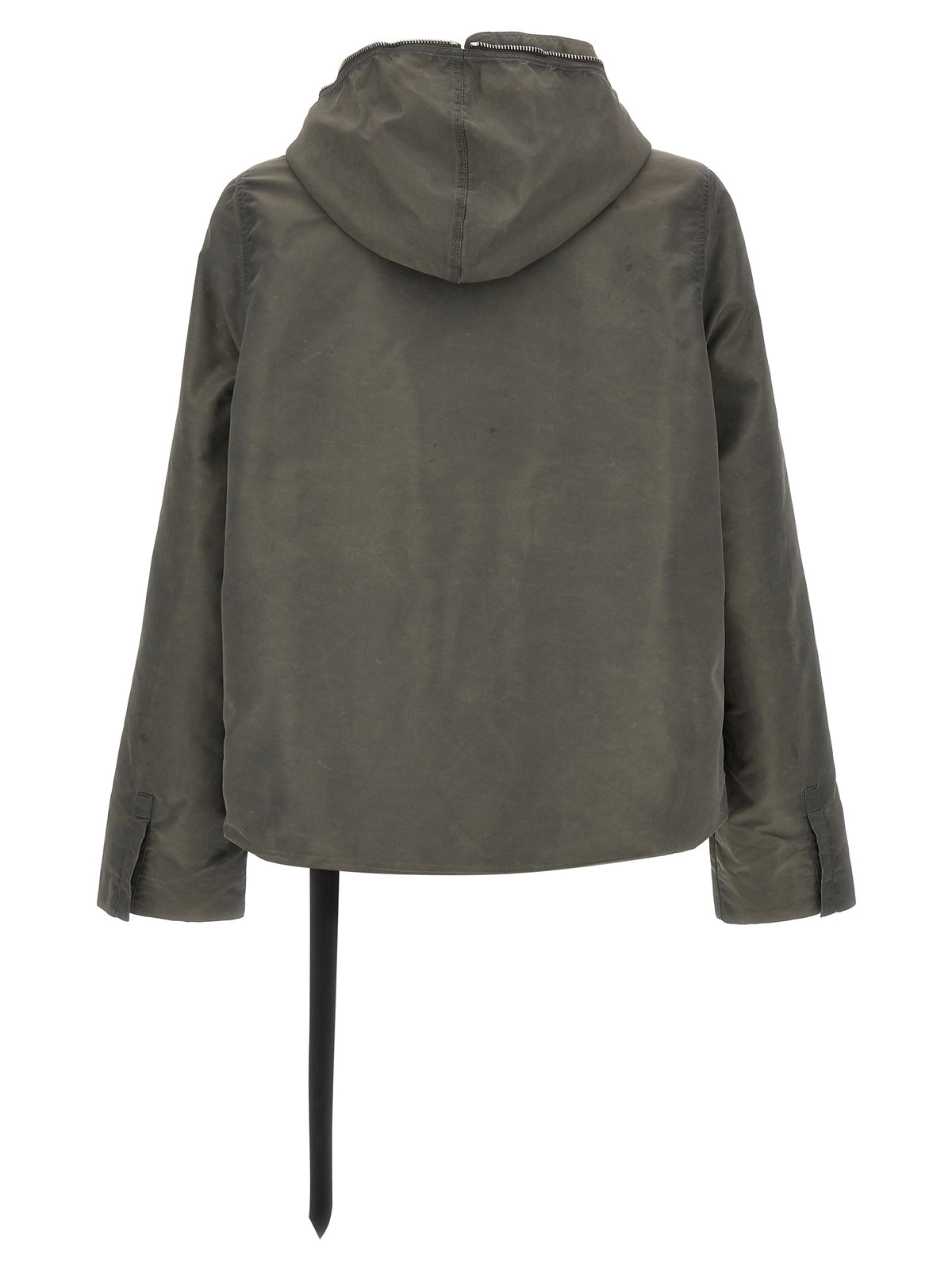 DRKSHDW Graue Nylon-Jacke in voller Länge