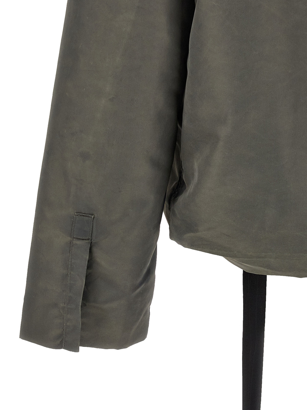 DRKSHDW Graue Nylon-Jacke in voller Länge