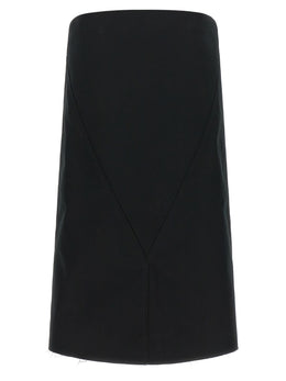 Rick Owens Schwarzes Polyester-Kurzkleid