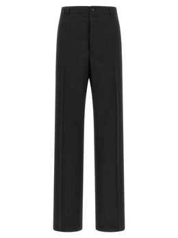Maison Margiela Graue Wollstoffhose