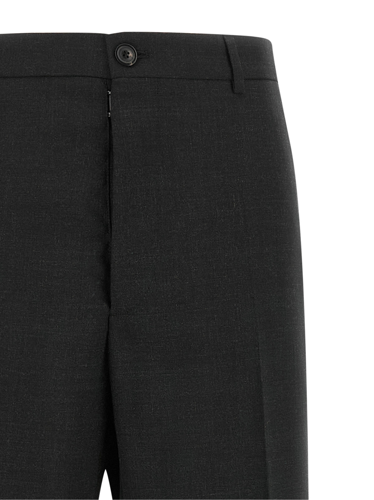 Maison Margiela Graue Wollstoffhose