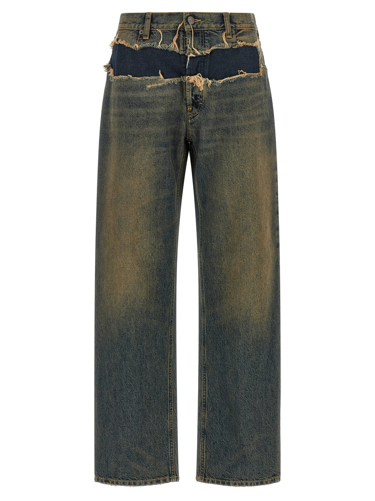 Maison Margiela Blaue Jeans aus Baumwolle im geraden Schnitt