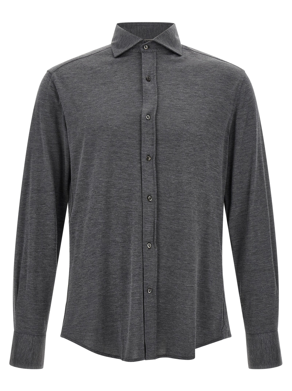 Brunello Cucinelli Graue Seidenbluse