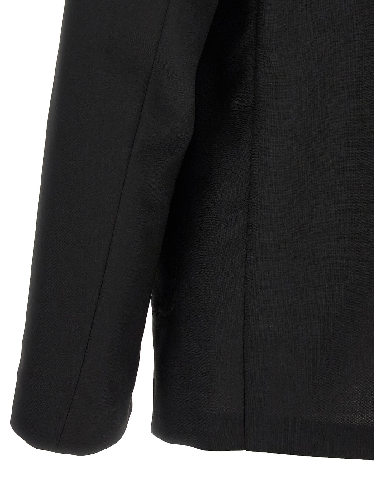 Maison Margiela Schwarzer Blazer aus reiner Schurwolle