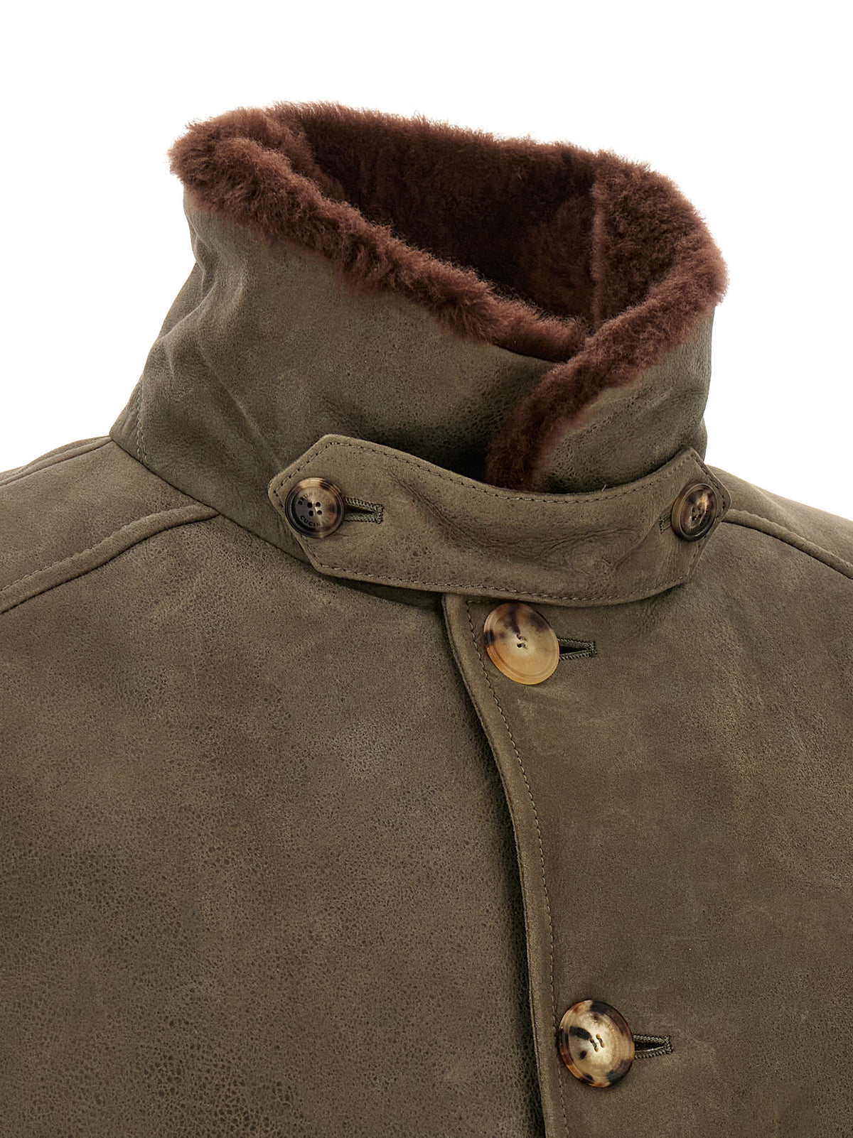 Brunello Cucinelli Zweifarbige Lammlederjacke