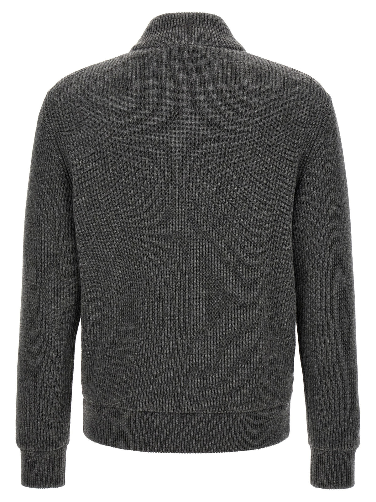 Brunello Cucinelli Graue Lammlederjacke
