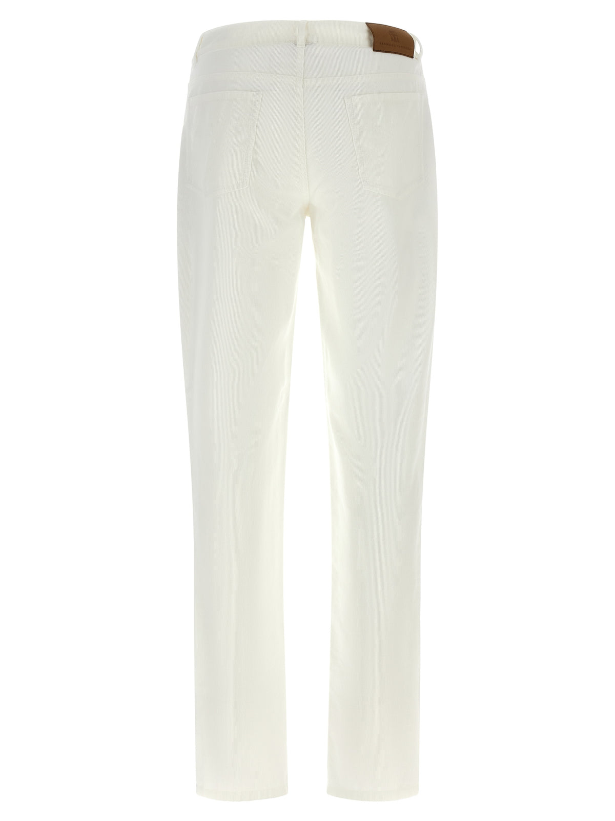 Brunello Cucinelli Weiße Baumwollhose im Casual-Look