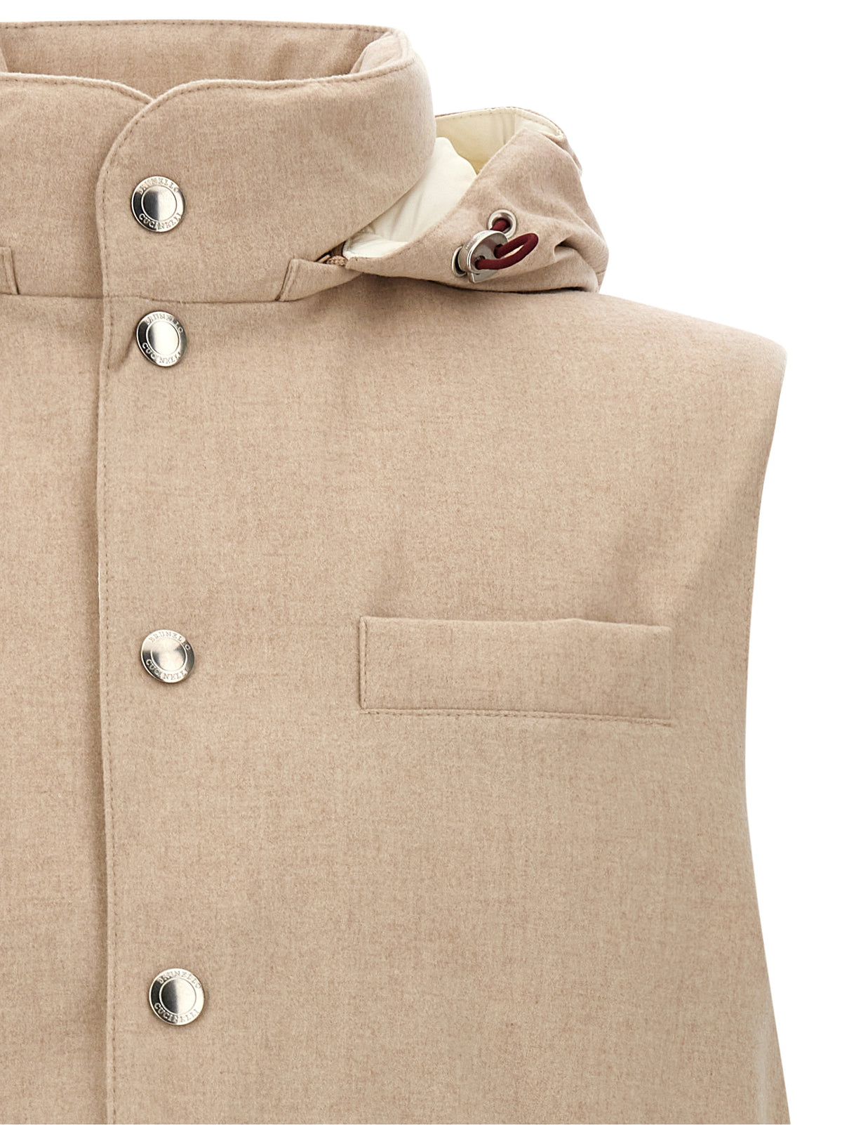 Brunello Cucinelli Beige Woll-Weste