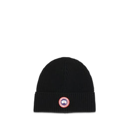 Canada Goose Mütze Aries aus schwarzer Wolle