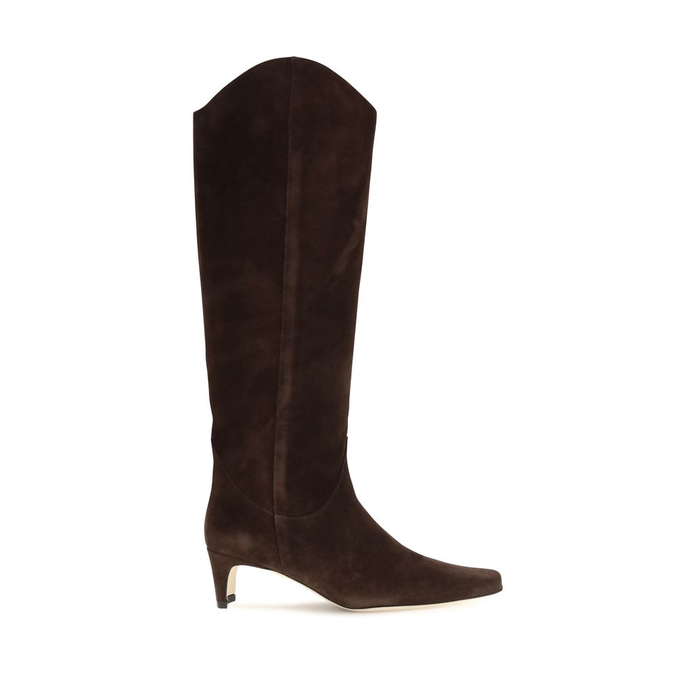 Staud Braune Kalbsleder Bos Taurus High Heel Stiefel