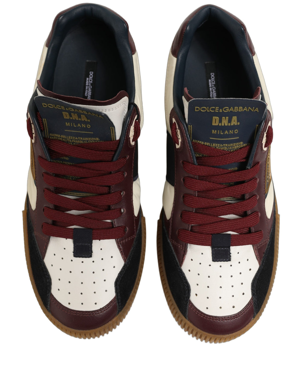 Dolce & Gabbana MIAMI Sneaker-Schuhe aus mehrfarbigem Leder