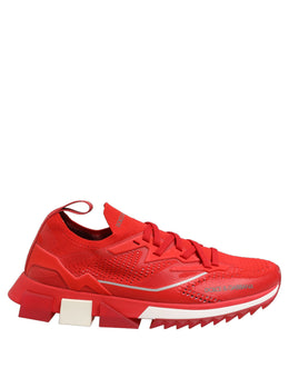 Dolce & Gabbana Rote SORRENTO Sport Stretch Herren Sneaker