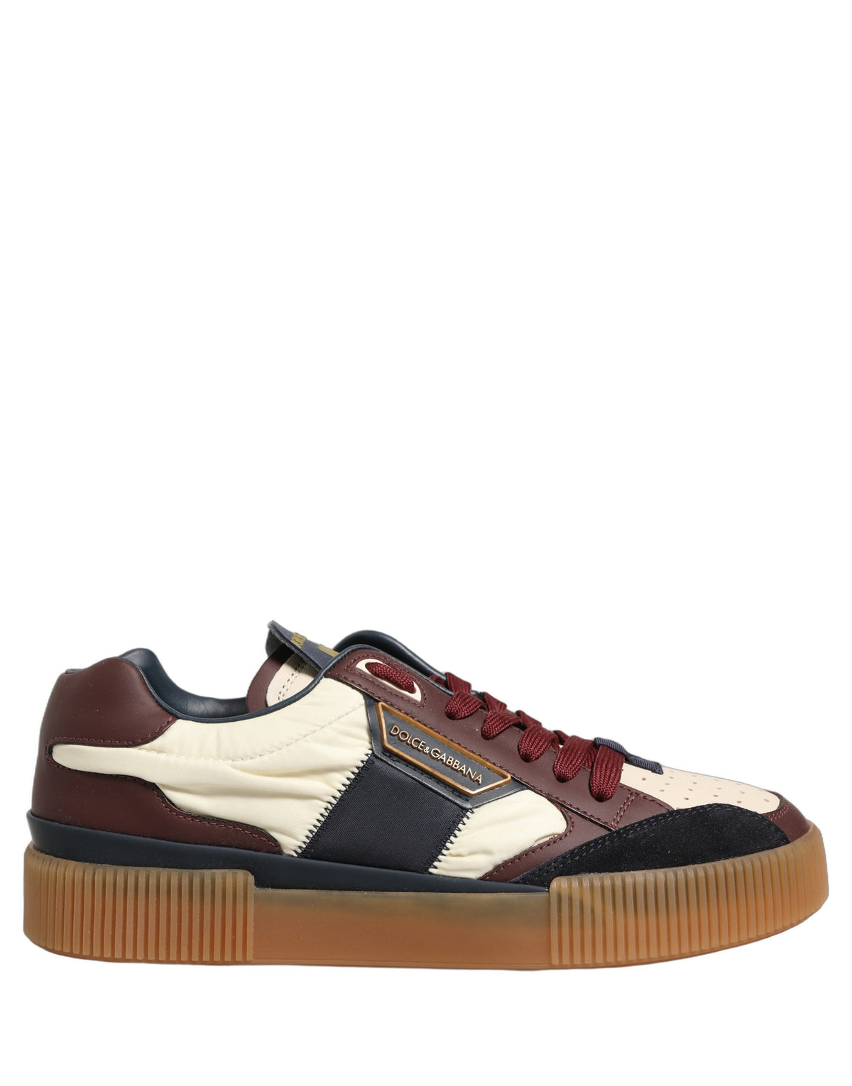 Dolce & Gabbana Mehrfarbige Leder MIAMI Sneaker Herren Schuhe