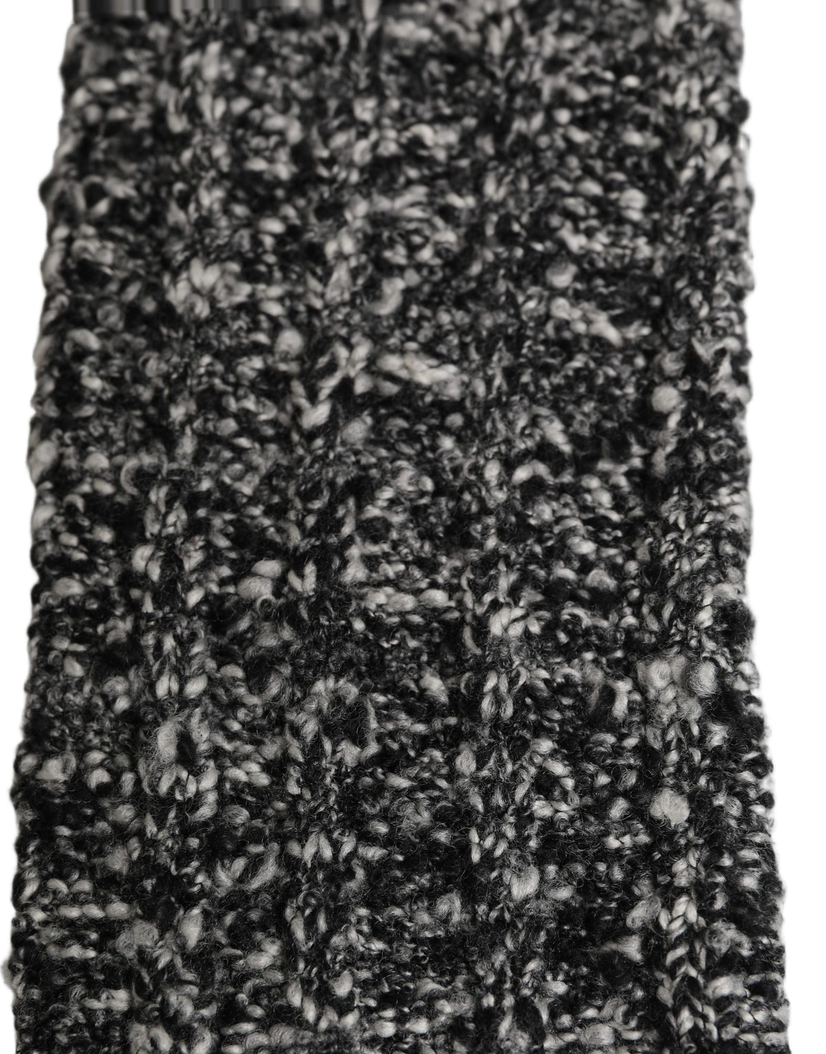 Dolce & Gabbana Strick-Armstulpen aus schwarzer Wollmischung