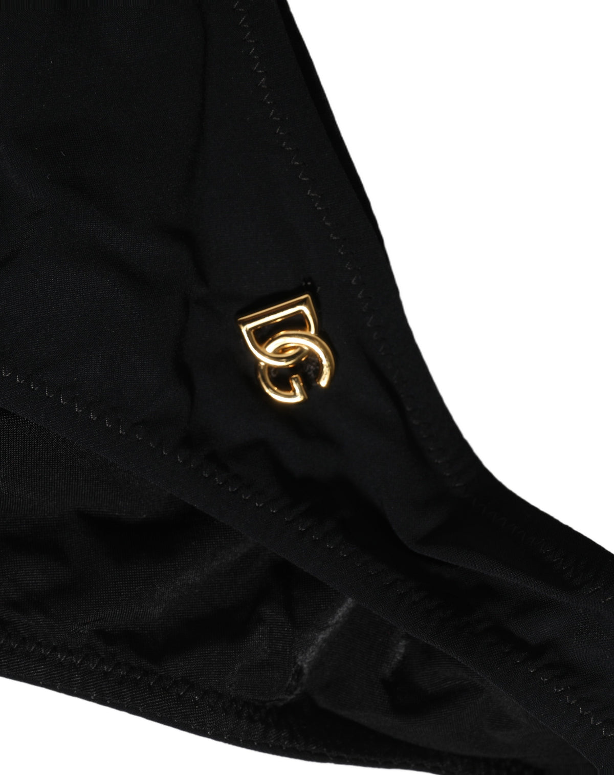 Dolce & Gabbana Schwarzer Badeanzug mit Cut-Out und Logo