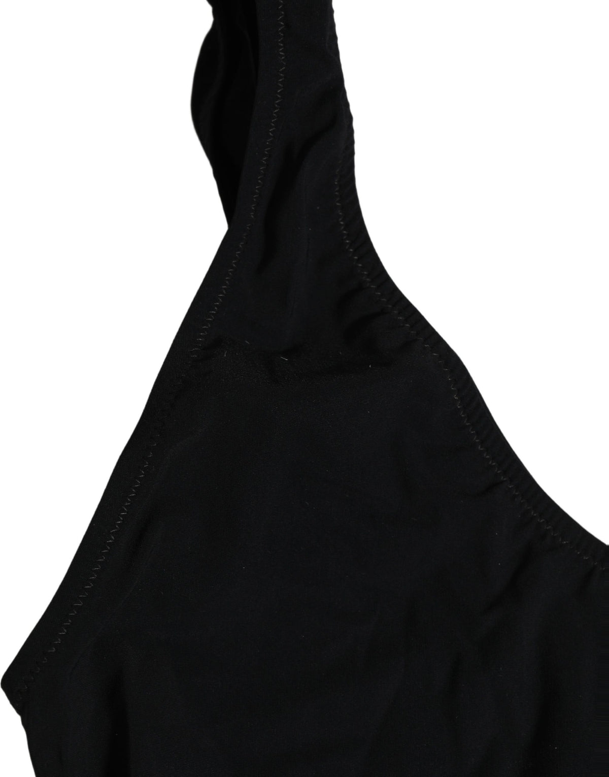 Dolce & Gabbana Schwarzer Badeanzug mit Cut-Out und Logo