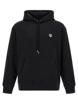 Maison Kitsuné Schwarzer Baumwoll-Sweatshirt