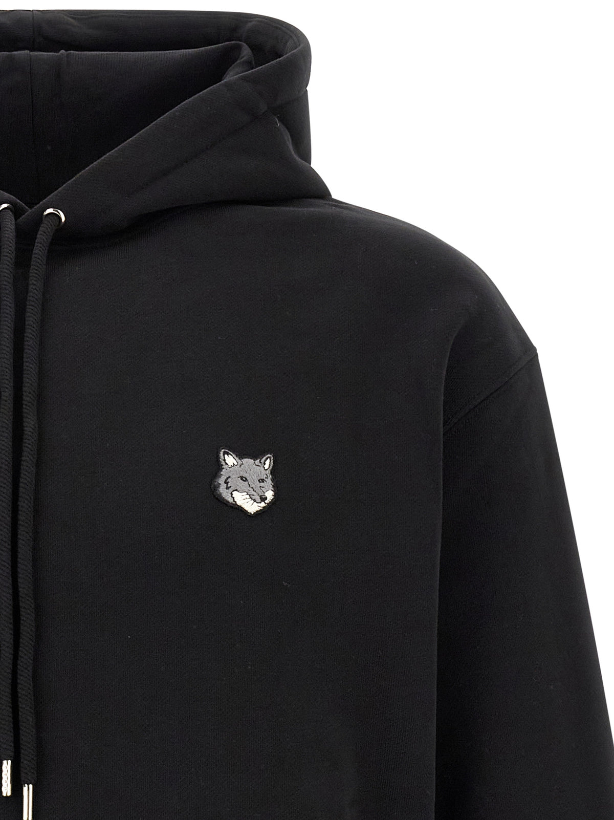 Maison Kitsuné Schwarzer Baumwoll-Sweatshirt