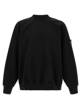 Stone Island Schwarzer Baumwoll-Sweatshirt