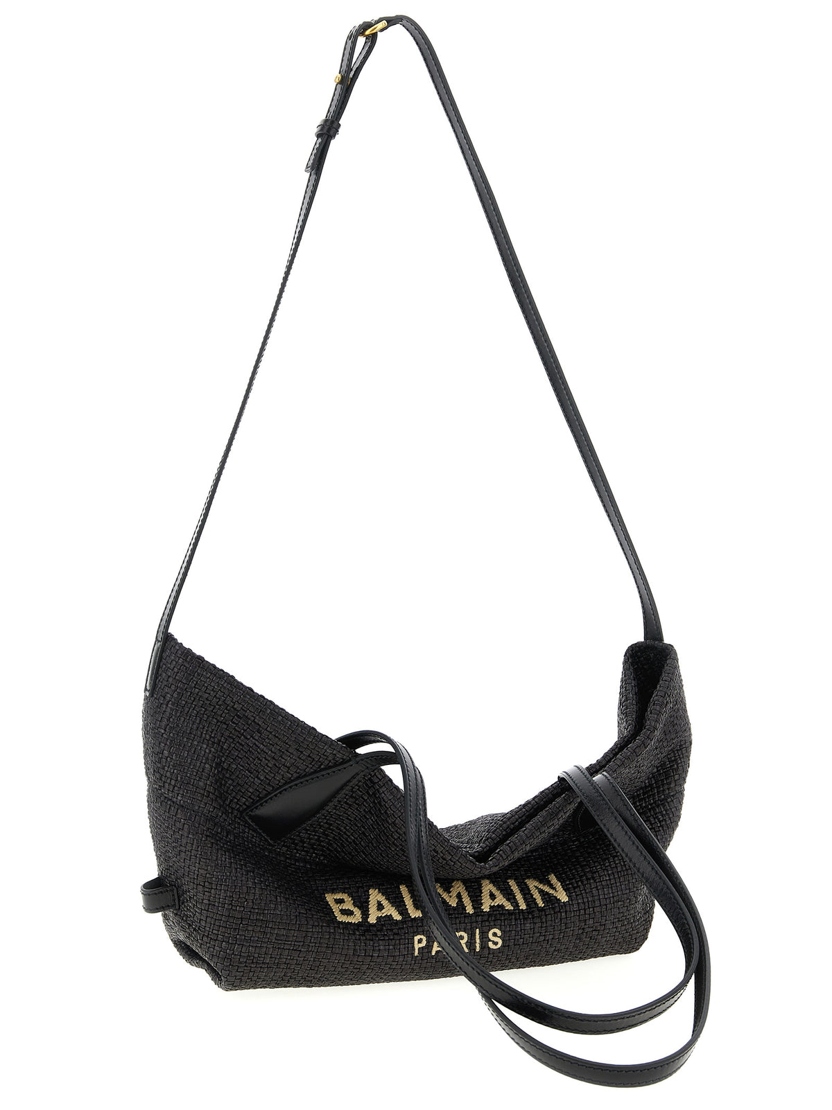 Balmain Schwarze Shopper-Tasche aus Polyamid