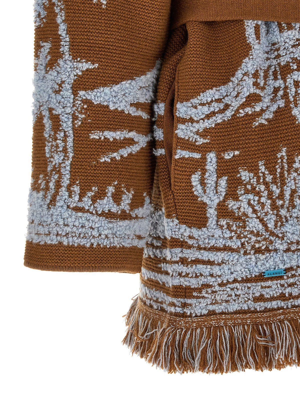 Alanui Brauner Kaschmir-Strickjacke