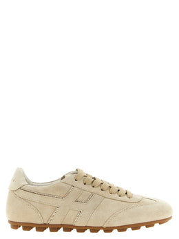 Hogan Beige Kalbsleder Sneaker