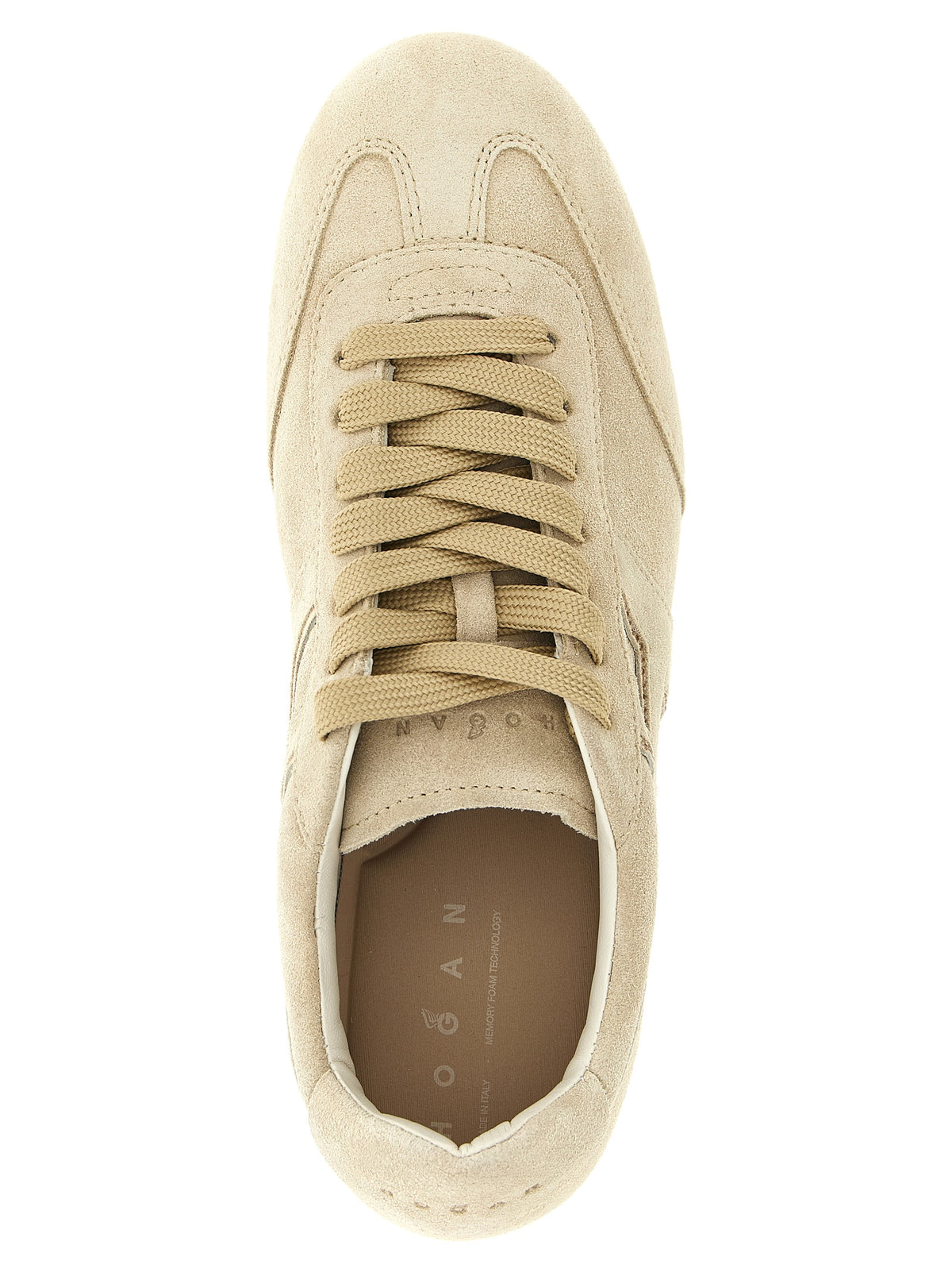 Hogan Beige Kalbsleder Sneaker