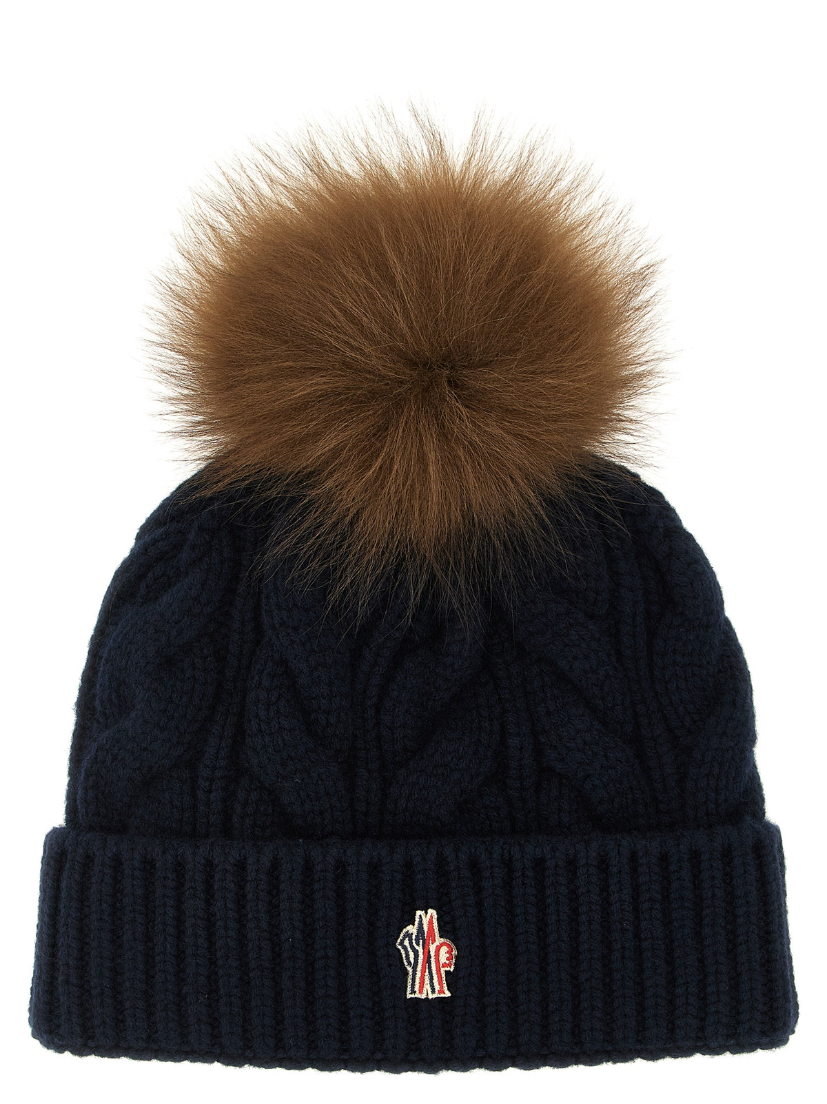 Moncler Grenoble Mütze aus blauer Schurwolle