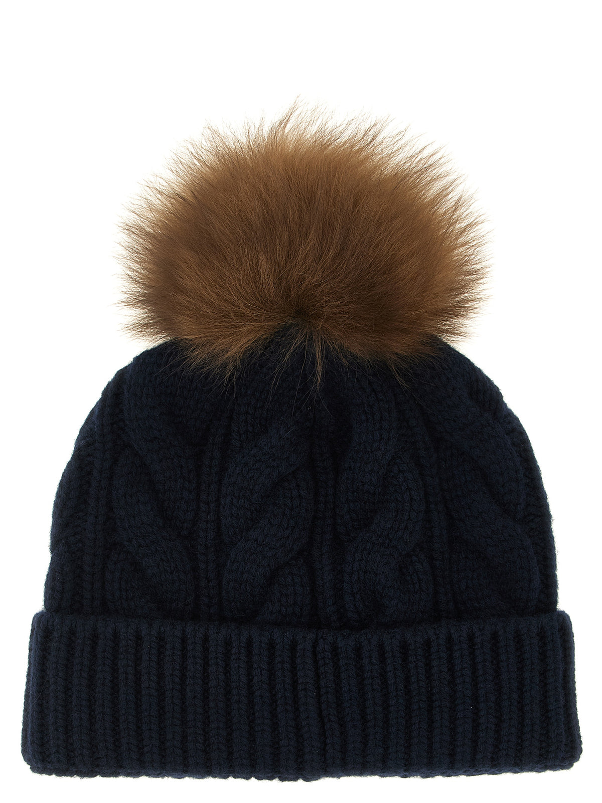 Moncler Grenoble Mütze aus blauer Schurwolle