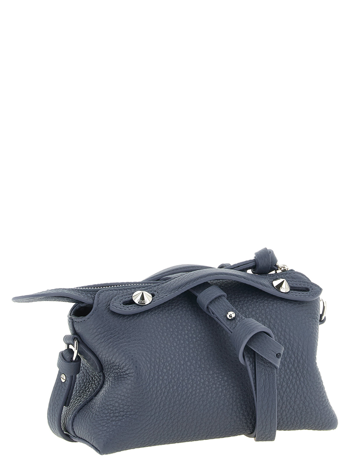 Fendi Blaue Clutch aus Kalbsleder