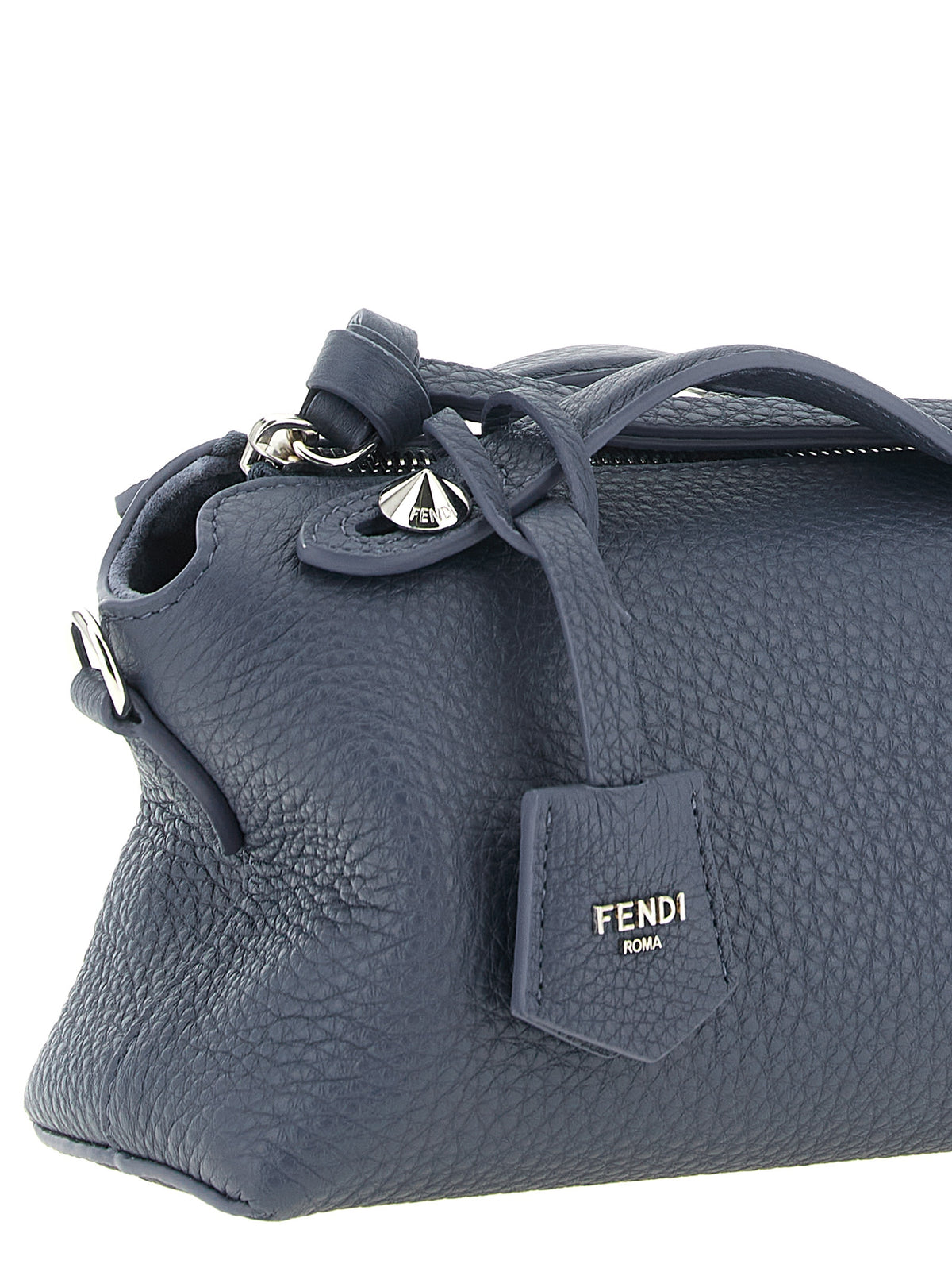 Fendi Blaue Clutch aus Kalbsleder